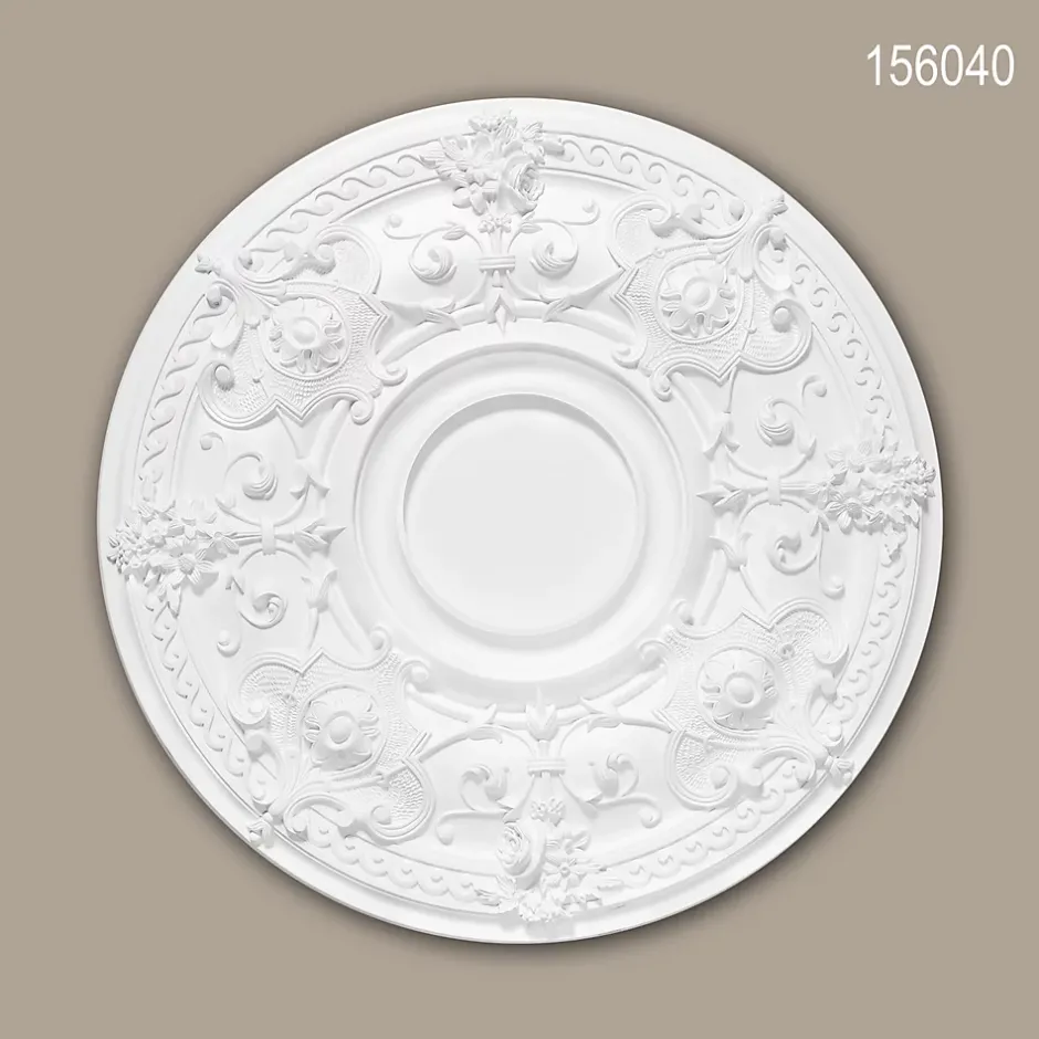 Profhome Rosace 156040 Élement décorative Élement pour plafond diametre 70,7 cm