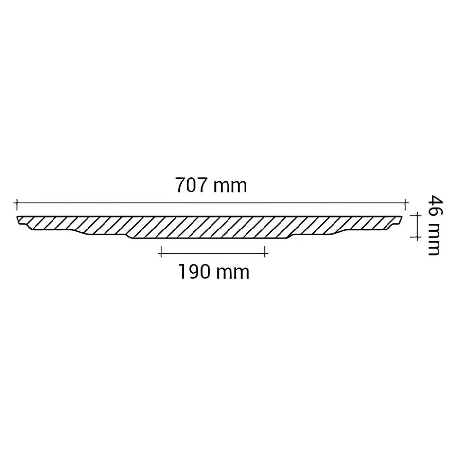 Profhome Rosace 156040 Élement décorative Élement pour plafond diametre 70,7 cm