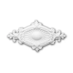 Profhome Rosace 156043 Élement décorative Élement pour plafond 58,5 x 31,5 cm