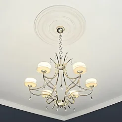 Rosace 156018 Élement décorative Élement pour plafond diametre 74,5 cm-Profhome Clearance