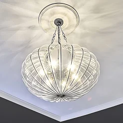 Profhome Rosace 156002 Élement pour plafond Élement décorative diametre 52 cm