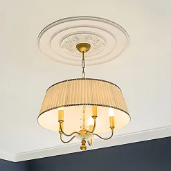 Profhome Rosace 156005 Élement pour plafond Élement décorative diametre 65,6 cm