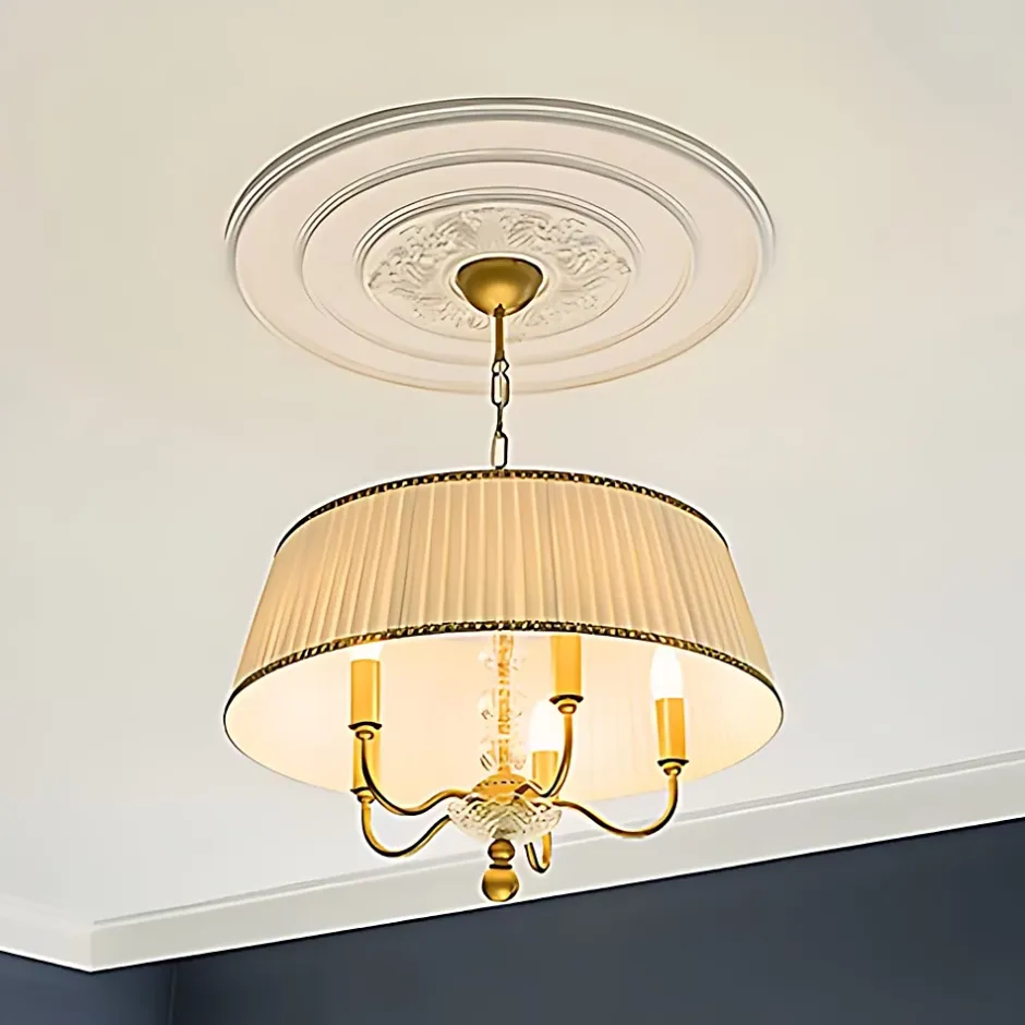 Profhome Rosace 156005 Élement pour plafond Élement décorative diametre 65,6 cm