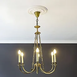 Profhome Rosace 156007 Élement pour plafond Élement décorative diametre 40 cm