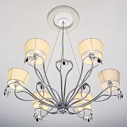 Profhome Rosace 156006 Élement pour plafond Élement décorative diametre 33 cm