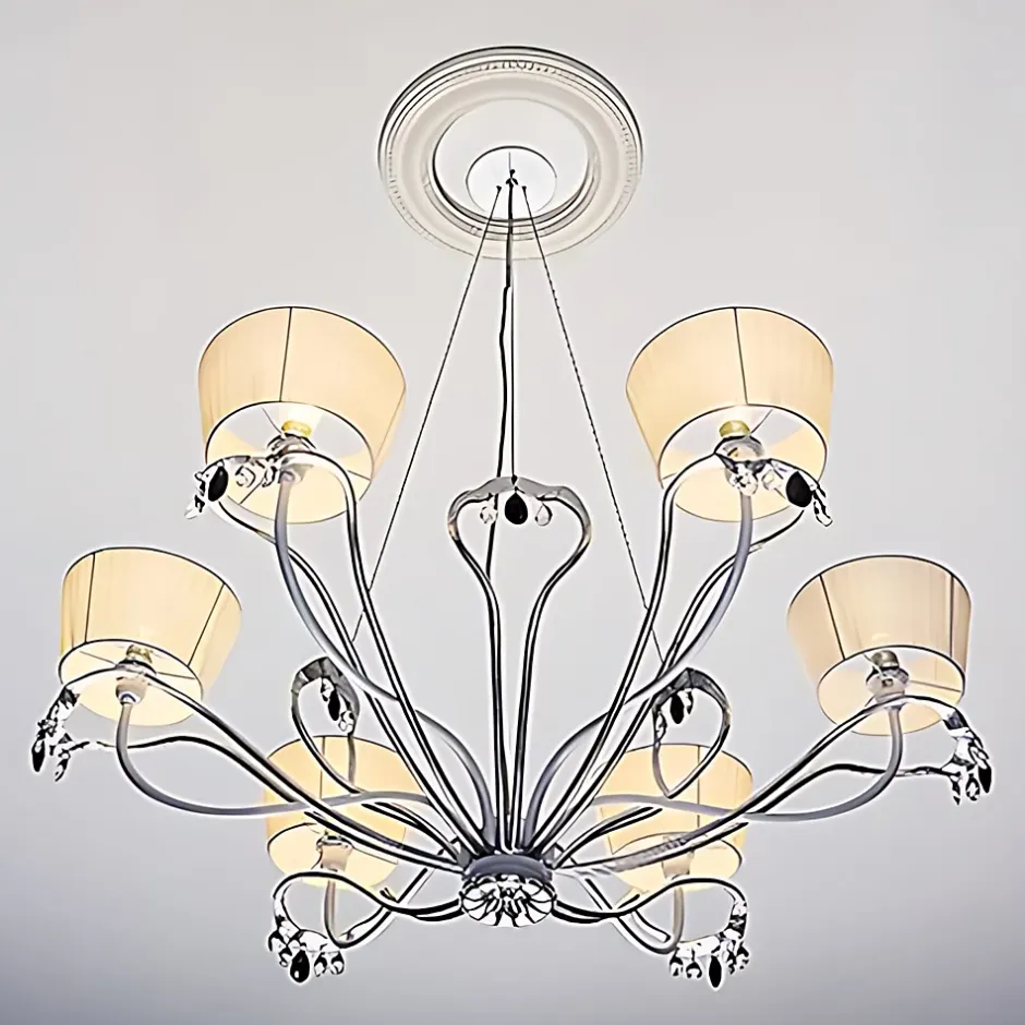 Profhome Rosace 156006 Élement pour plafond Élement décorative diametre 33 cm