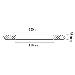 Profhome Rosace 156006 Élement pour plafond Élement décorative diametre 33 cm