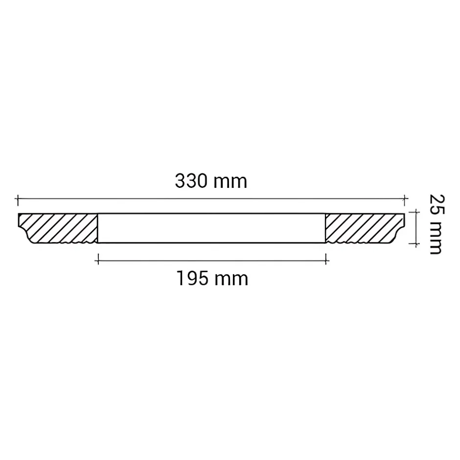 Profhome Rosace 156006 Élement pour plafond Élement décorative diametre 33 cm
