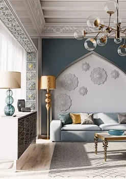 Rosace 156501 Médaillon Élément décoratif diametre 31,9 cm-Profhome Outlet