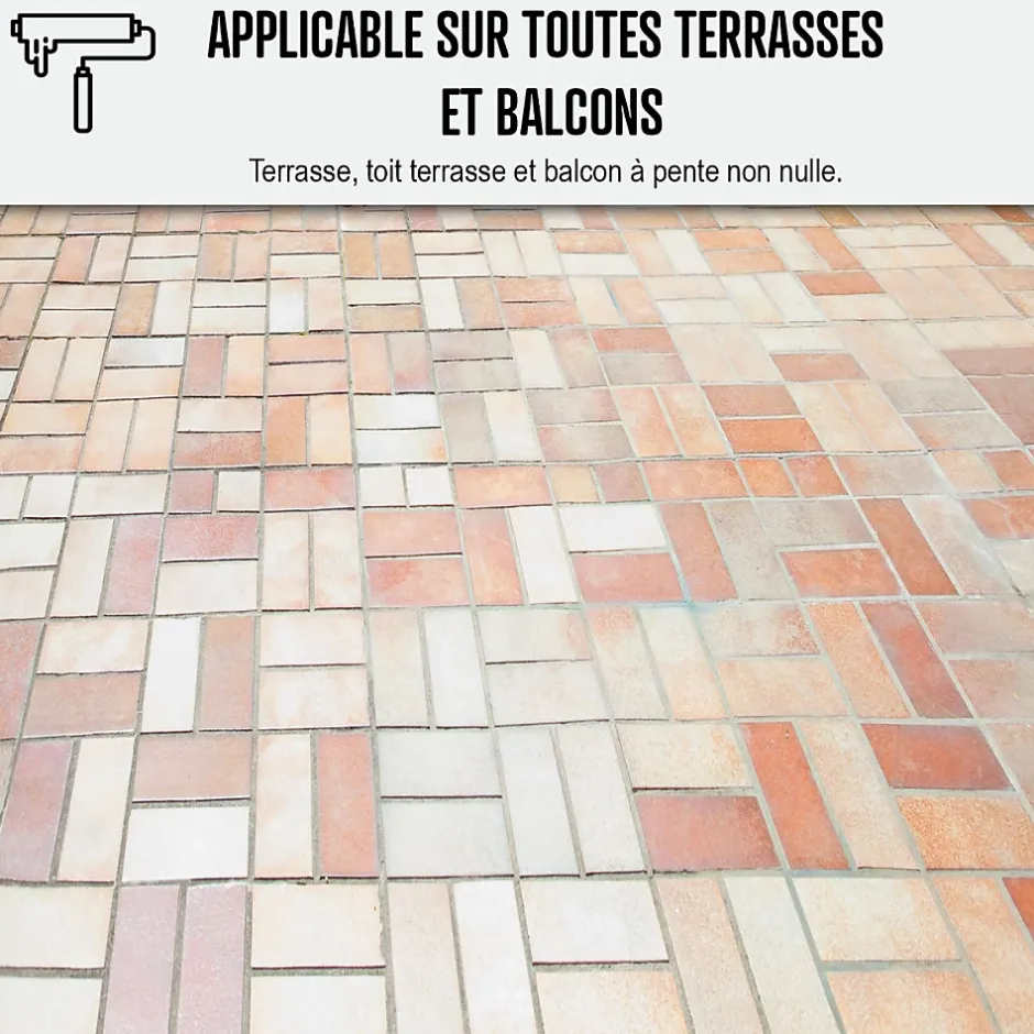 Résine d'étancheite sous carrelage extérieur pour support avec pente - ARCAFILM SC Gris - 10 L --Arcane Industries Hot