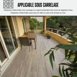 Arcane Industries Résine d'étanchéité sous carrelage polyuréthane - Pente Nulle - ARCATHAN SC Gris - 4 kg -