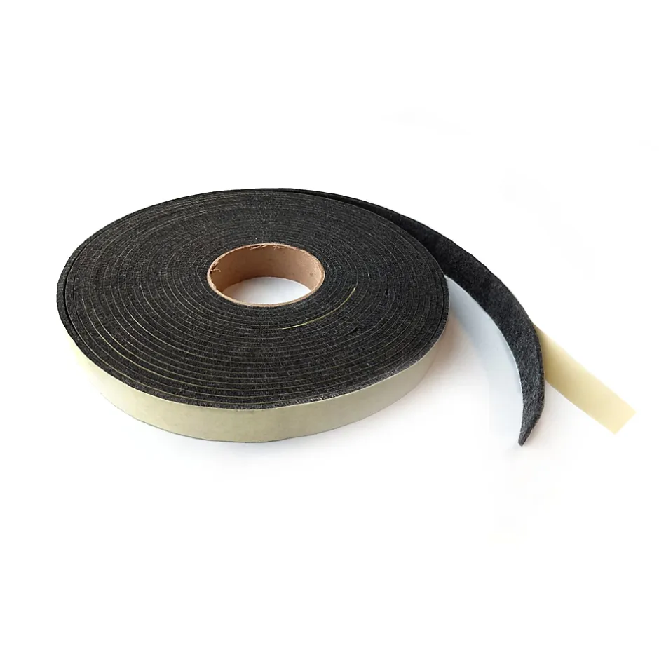 Ruban d'isolation acoustique auto-adhésif noir L.12 x l. 0.3m Ep. 0,5 cm