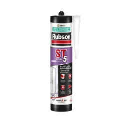Rubson Mastic ST5 sanitaire multi-usages - Cartouche de 280 ml - Multi usage - GRIS MOYEN