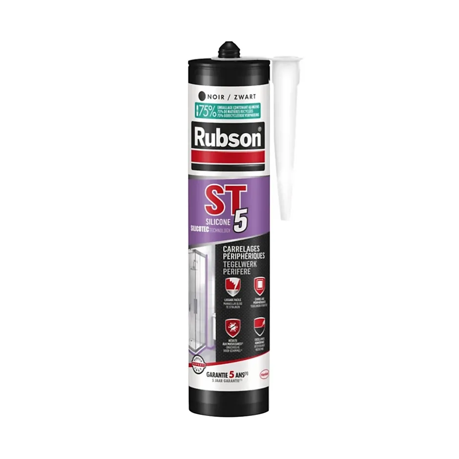 Rubson Mastic ST5 sanitaire multi-usages - Cartouche de 280 ml - Multi usage - GRIS MOYEN