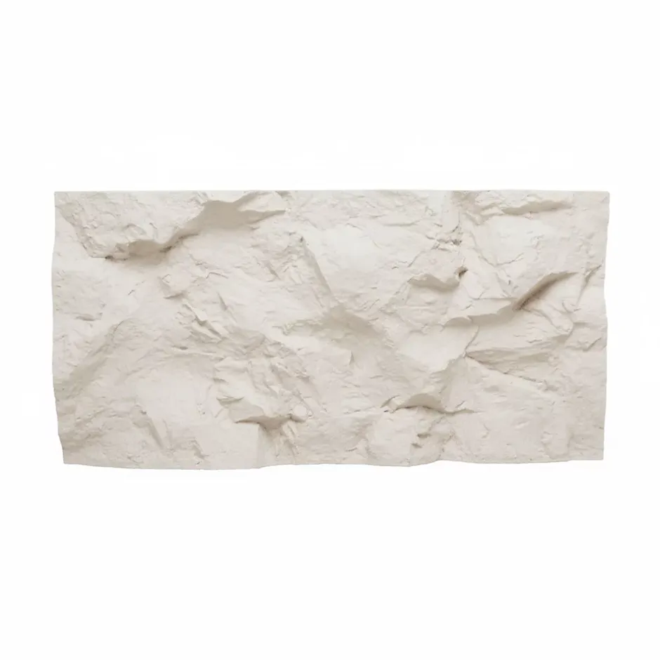 Rushmore - Lot de 2 panneaux muraux décoratifs 3D 120x60x9 cm effet pierre en PU Cachemire-Frankystar Online