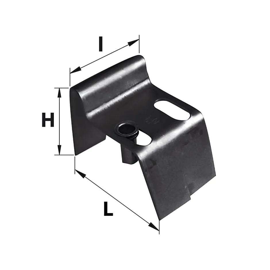 Afbat - Tb Industrie Sas Sabot de portail à sceller réglable Afbat avec gâche noir
