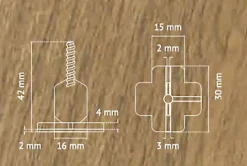 Sachet 100 croisillons à vis autonivelants 3mm en T-Pavilift Discount