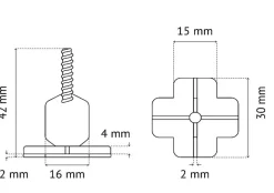 Sachet de 100 croisillons autonivelants 2 mm en + ®-Pavilift Sale