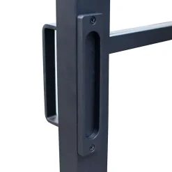 Schulte porte coulissante complète - verre - 90x215cm - décor industriel noir - système ouvert-double softclose