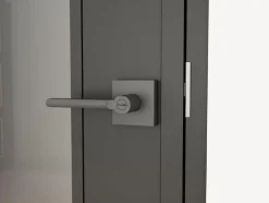 Porte intérieure en verre - 83x 211 cm- atelier - transparent - 3 rayures- gauche serrure-Schulte Online