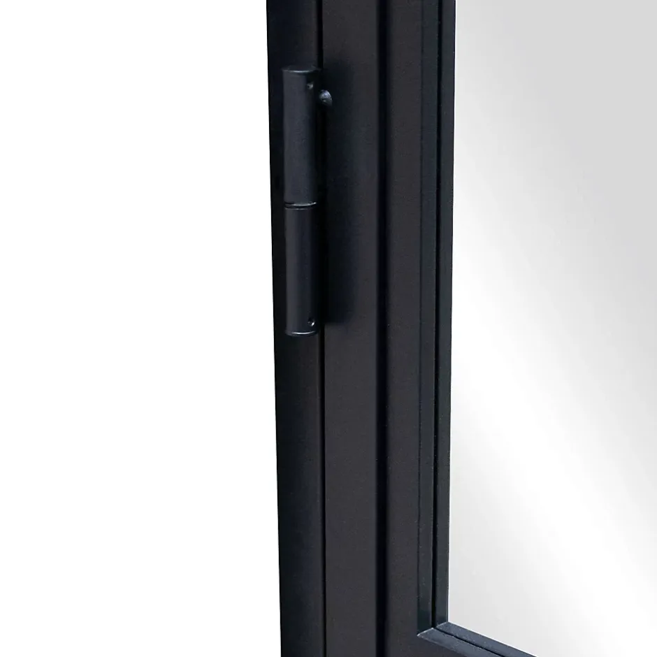 Porte intérieure en verre - 83x 211 cm- atelier - transparent - 3 rayures- gauche serrure-Schulte Online