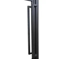 Porte intérieure en verre - 83 x 211 cm- atelier - transparent - 3 rayures - gauche-Schulte Discount