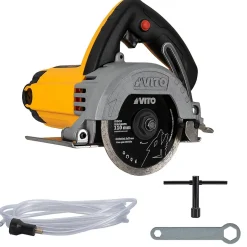 Vito Scie à carrelage 1550W Disque 110mm Coupe 34mm Poignée souple