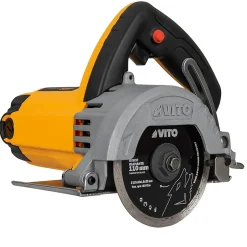 Vito Scie à carrelage 1550W Disque 110mm Coupe 34mm Poignée souple