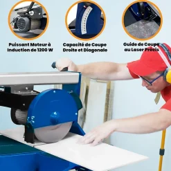 Scie de Carrelage sur Table - 920mm / 1200W-T-Mech Outlet