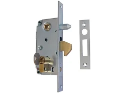 Serrure à crochet avec gache - acier galvanisé-Afbat