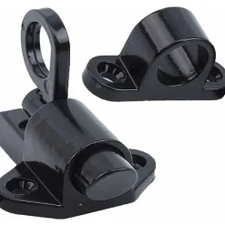 Deko Serrure de porte en aluminium 2 pièces, serrure de fenêtre, anneau antivol de porte et de fenêtre