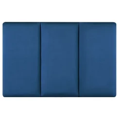 [Neu.Haus] Set de 3 coussins muraux Carpino en velours 60 x 30 cm bleu marine neu.haus