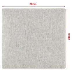 [Neu.Haus] Set de 4 coussins muraux Carpino en tissu 30 x 30 cm gris neu.haus