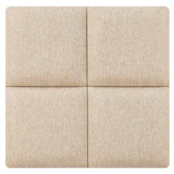 Set de 4 coussins muraux Carpino en tissu 30 x 30 cm beige neu.haus-[Neu.Haus] Online