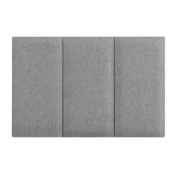 [Neu.Haus] Set de 3 coussins muraux Carpino en tissu 60 x 30 cm gris clair neu.haus