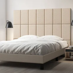 [Neu.Haus] Set de 3 coussins muraux Carpino en tissu 60 x 30 cm beige neu.haus