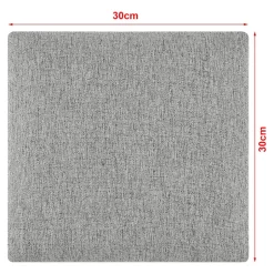 [Neu.Haus] Set de 4 coussins muraux Carpino en tissu 30 x 30 cm gris clair neu.haus