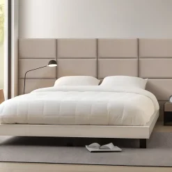 Set de 3 coussins muraux Carpino en velours 60 x 30 cm gris clair neu.haus-[Neu.Haus] Hot