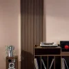 Set de 2 panneaux muraux acoustiques décoratifs en feutrine et MDF noyer 60x120cm - Kyoto-Sweeek Hot