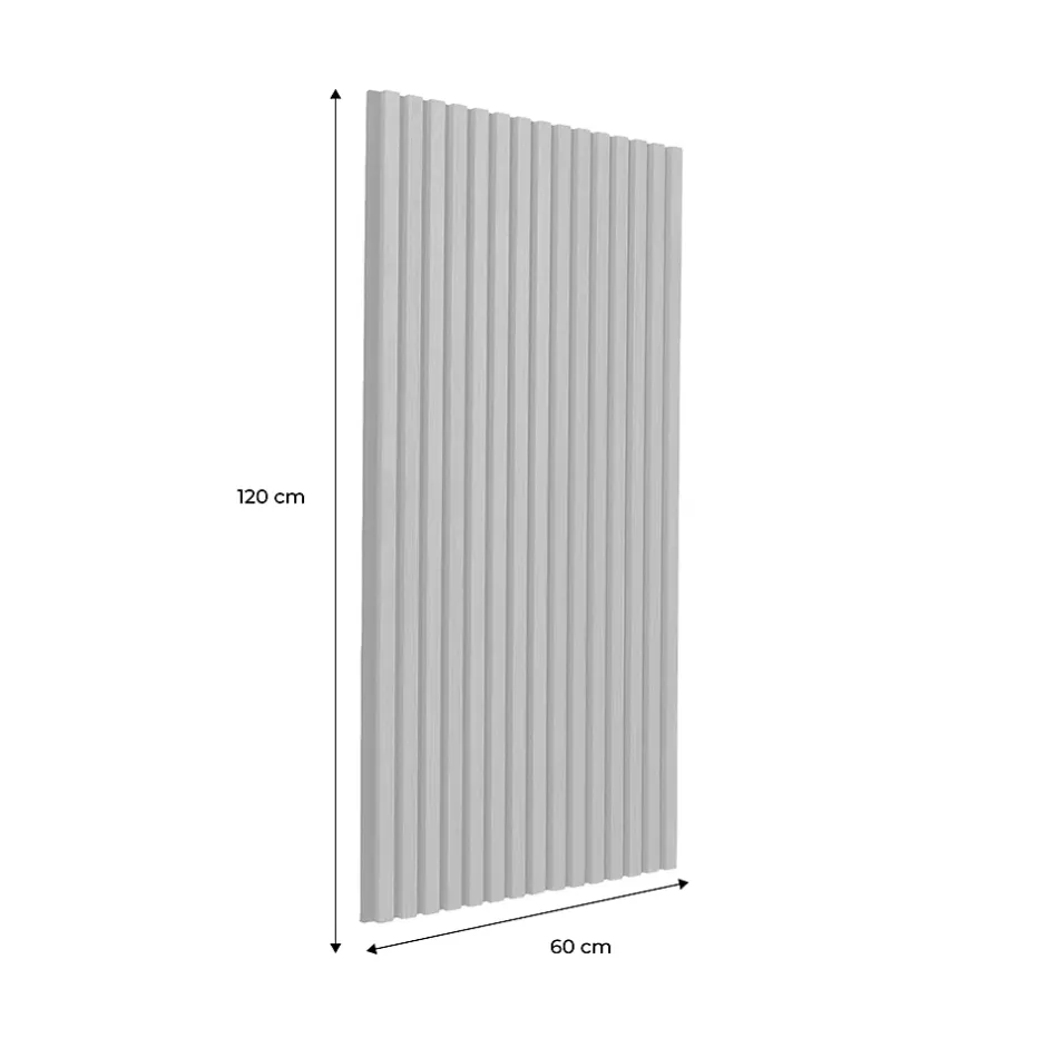 Set de 2 panneaux muraux acoustiques décoratifs en feutrine et MDF noyer 60x120cm - Kyoto-Sweeek Hot