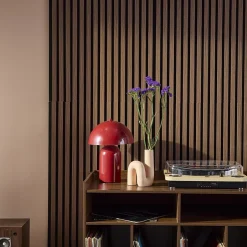 Set de 2 panneaux muraux acoustiques décoratifs en feutrine et MDF noyer 60x120cm - Kyoto-Sweeek Hot