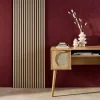 Sweeek Set de 2 panneaux muraux acoustiques décoratifs en feutrine et MDF chêne 60x120cm - Kyoto