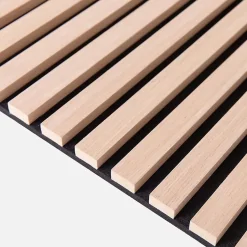 Sweeek Set de 2 panneaux muraux acoustiques décoratifs en feutrine et MDF chêne 60x120cm - Kyoto