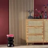 Sweeek Set de 4 panneaux muraux acoustiques décoratifs en feutrine et MDF chêne 60x120cm - Kyoto