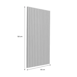 Sweeek Set de 4 panneaux muraux acoustiques décoratifs en feutrine et MDF chêne 60x120cm - Kyoto