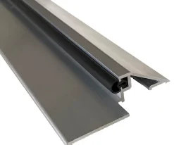 Homewell Seuil de porte PMR (Norme Handicap) alu avec joint et découpe d'angles (Brut, 730mm)& isolation