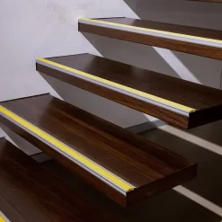 Seuil d'escalier Avec simple caoutchouc Power Grip Longueur: 90 cm Pré-percé Jaune-Floordirekt Outlet