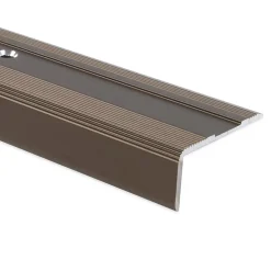 Floordirekt Seuil d'escalier Glory Aluminium anodisé Forme: L Bronze foncé, L : 90 cm