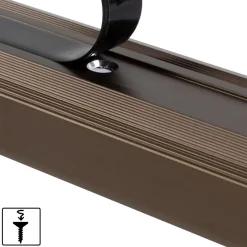 Seuil d'escalier Glory Aluminium anodisé Forme: L Bronze foncé L 134 cm-Floordirekt Best