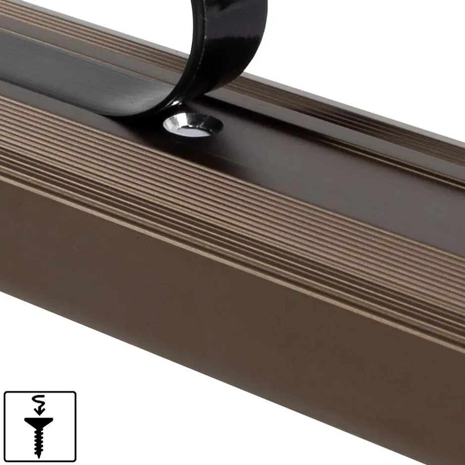 Seuil d'escalier Glory Aluminium anodisé Forme: L Bronze foncé L 134 cm-Floordirekt Best